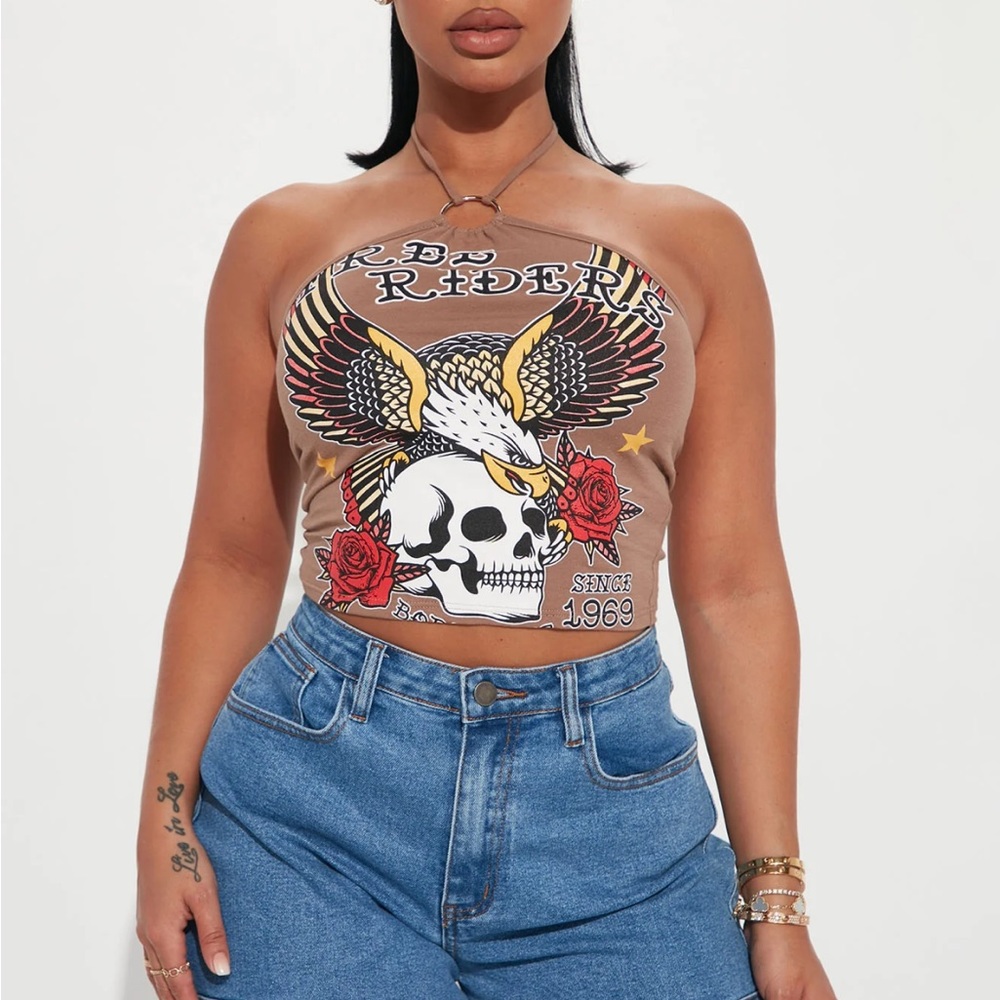 Fashion Nova Halter Top Size S